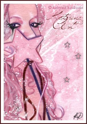 Fairy Star -Breast Cancer Awarness ACEO