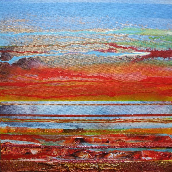 Sunset Rhythms & textures Northumberland Coast no1