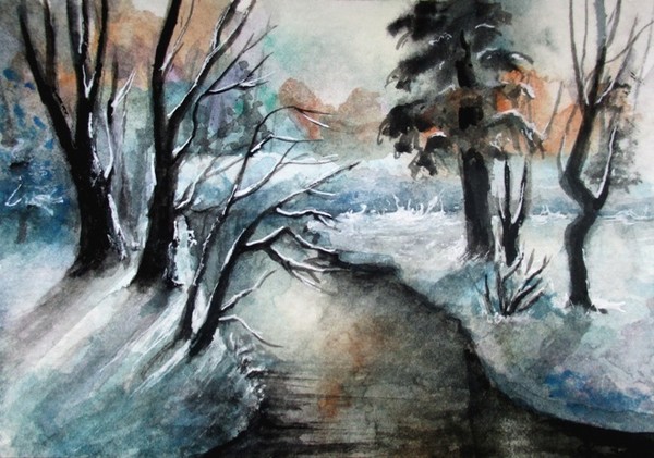 Winter ACEO