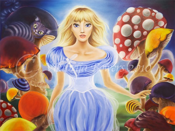 Alice in Wonderland painting