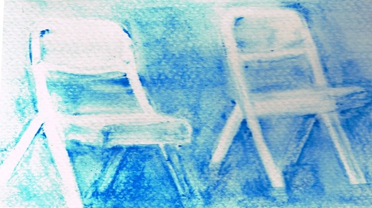 White Chairs Watercolor