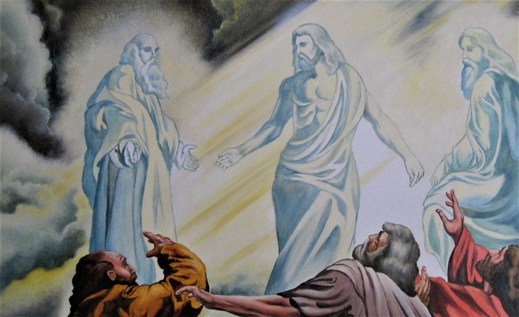 Jesus transfigured