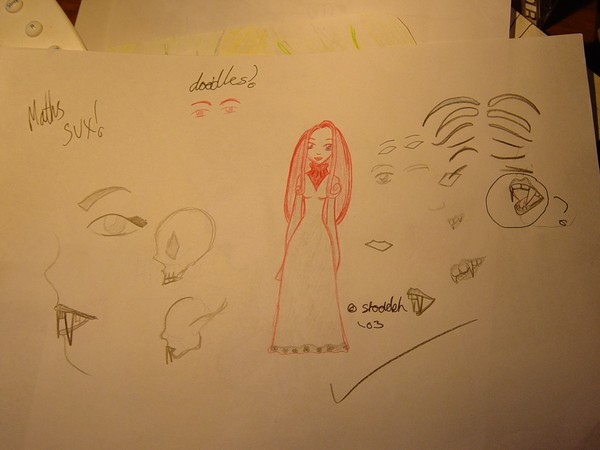 Doodles. Main feature - The red fae