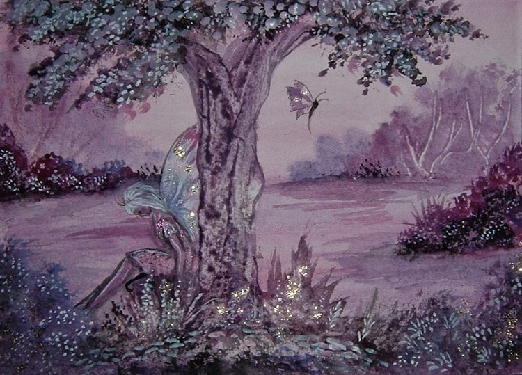fantasy fairy watercolour
