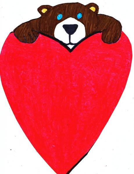 VALENTINE TEDDY BEAR WITH THE BIG HEART