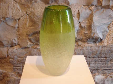 Green Vase with Textured Effect