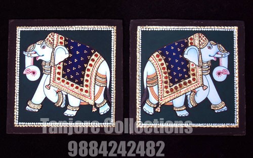 Tanjore Painting Gift Item | Elephant