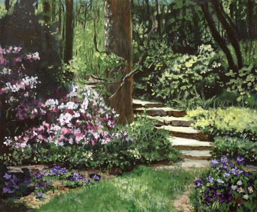 Springtime Garden Path