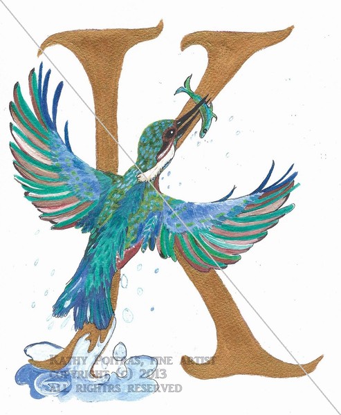 K is for Kingfisher