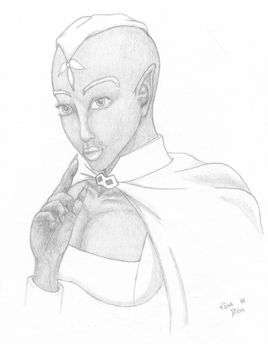 Drow cleric of mask