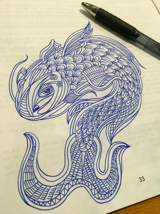 Koi Fish Doodle