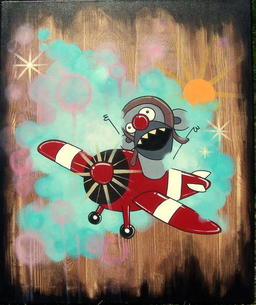Edmond dans son avion (for sale on eBay!)