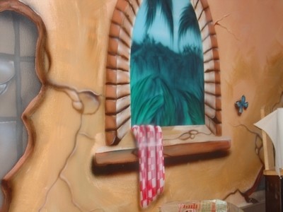 restaurant mural