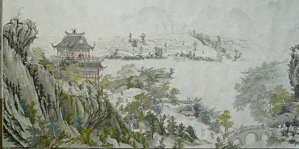 A part of Giant Traditional Chinese Painting