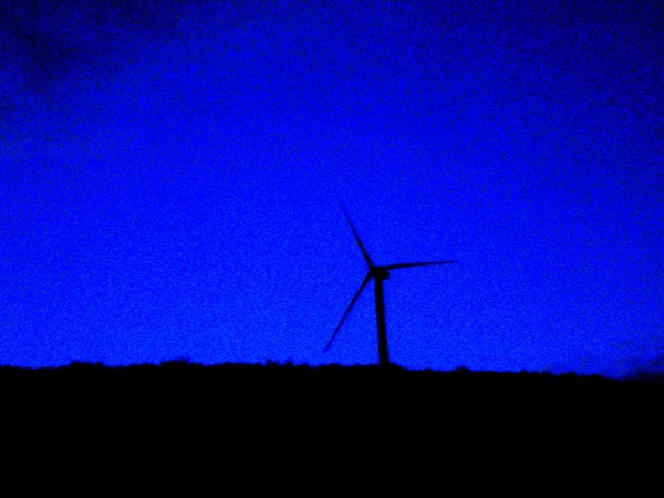 Nighttime Windmill