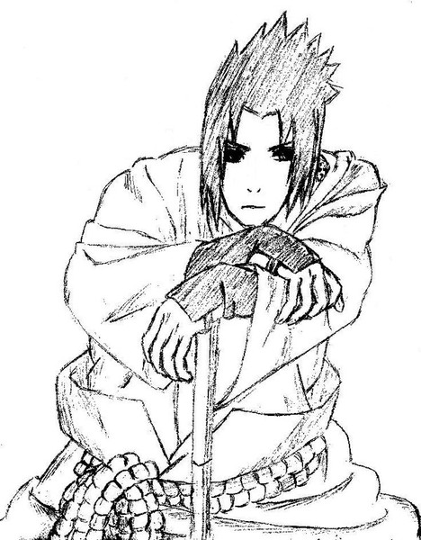 just a sketch of sasuke-kun