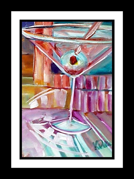 PAINTED MARTINI with olive