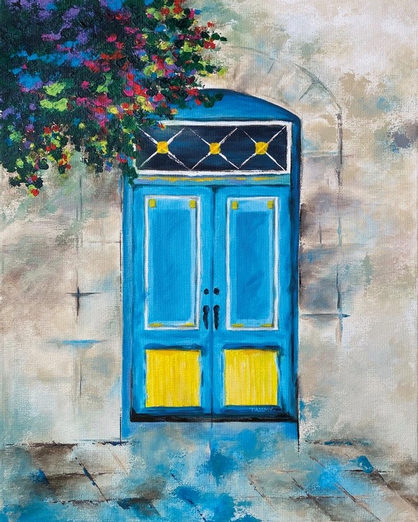 Blue & Yellow door