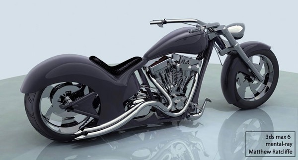 Custom Harley black