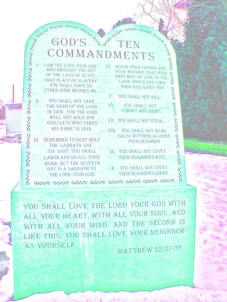 THE TEN COMMANDMENTS 