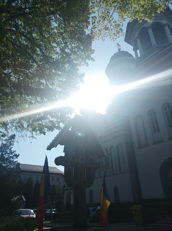 Carhedral in small Romania town