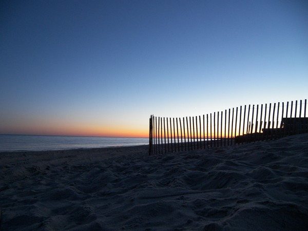 Beach Sunset with Fence