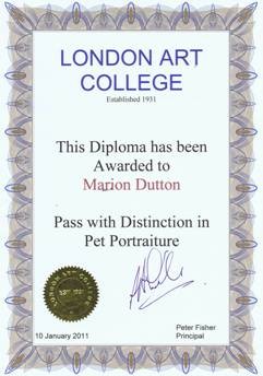 London Art College Diploma - Distinction
