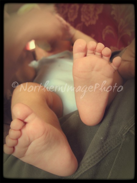 His 3 month old feet