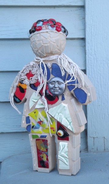 Mosaic 3 D Ethnic Art Doll 11
