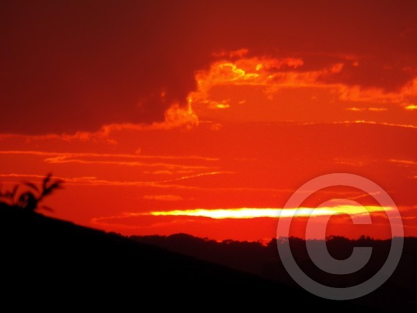 Red sky at night