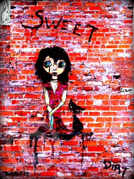Girl in the wall