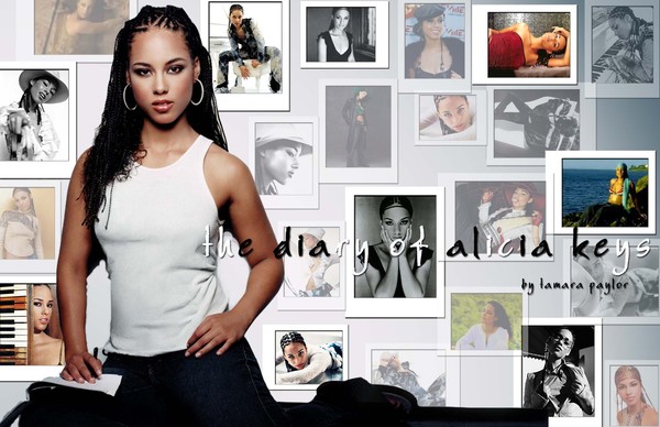 Alicia Keys 2 page spread