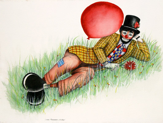 Clown with Balloon