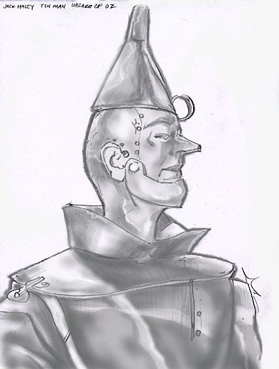 Jack Haley as the Tin man Wizard of Oz