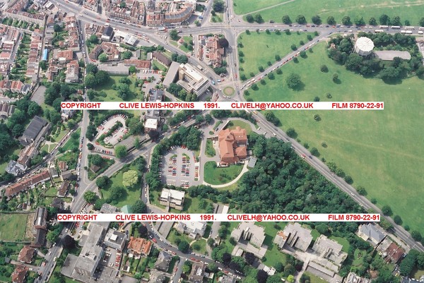 Aerial photo of  Redland Hill , Bristol.