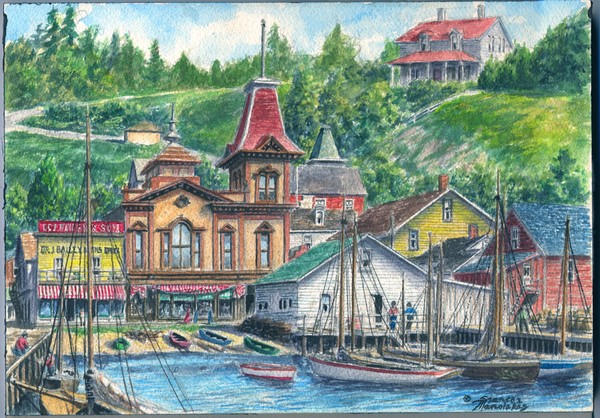 Main Street Mackinac Island ca 1885