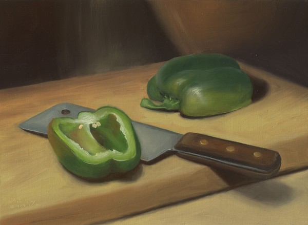 Halved Bell Pepper - Daily Painting #78