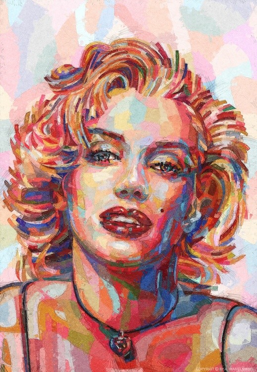 woman portrait marilyn monroe