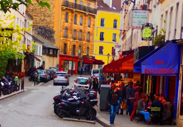 street in Montmarte