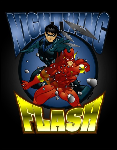 Nightwing and the Flash