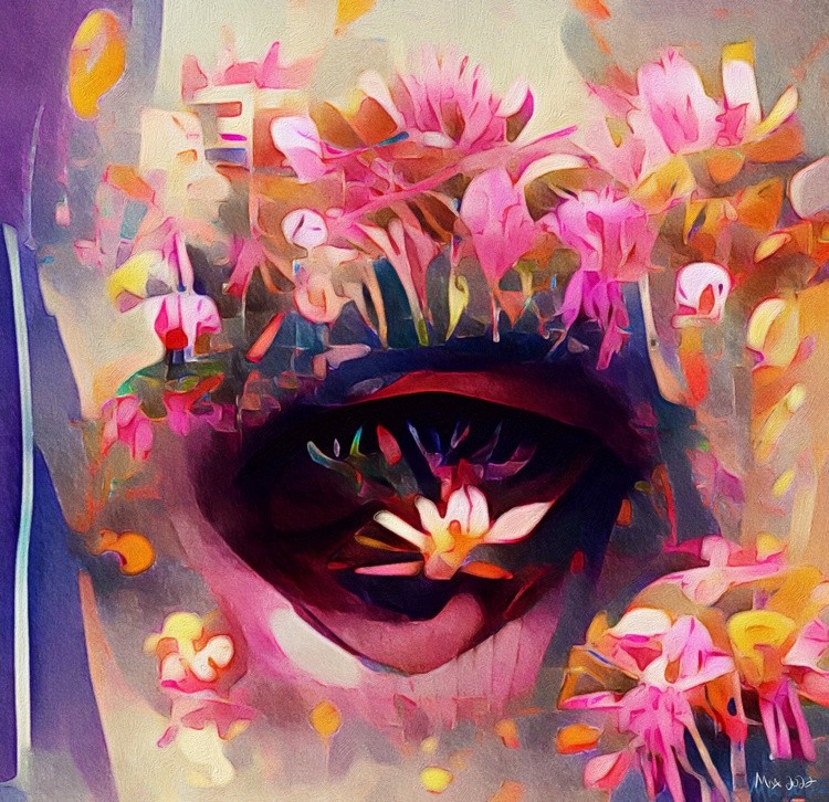 Flowers in her Eye