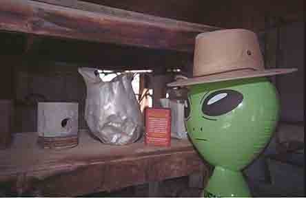 Alien in Old West Pantry
