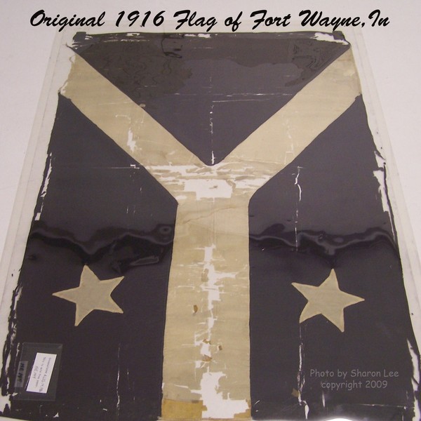 Original 1916 Flag of Fort Wayne, In
