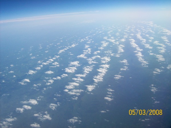 clouds at 38,000 feet