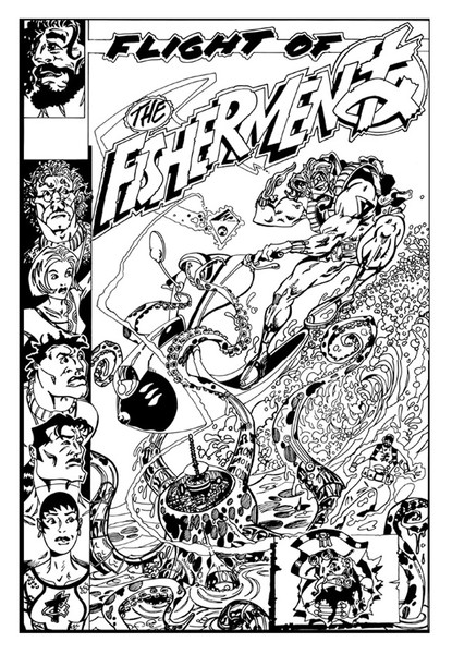 Flight of the Fishermen Comic book cover