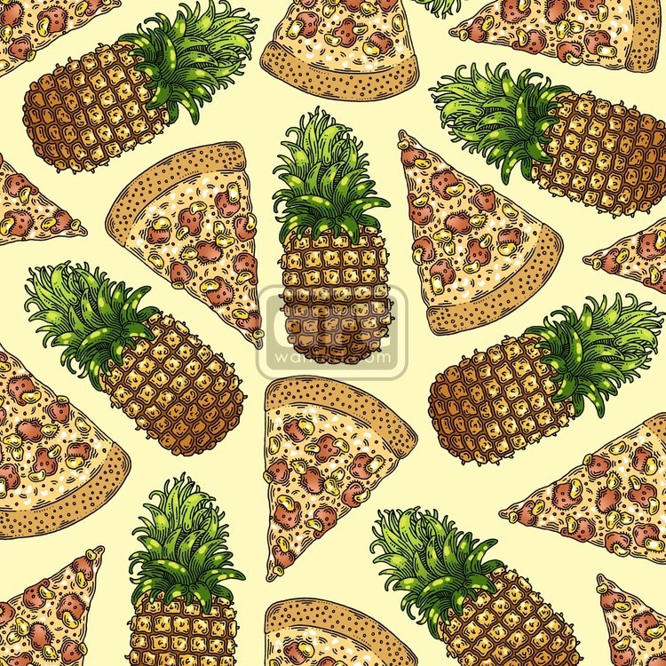 Pineapple Pizza Pattern