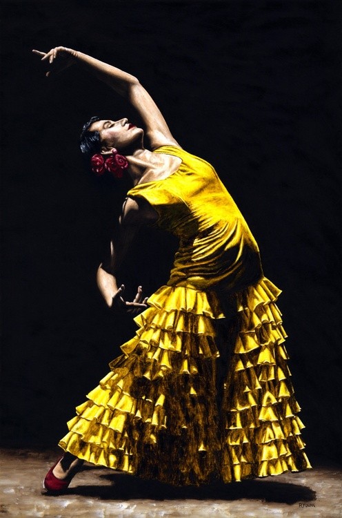 Un momento intenso del flamenco