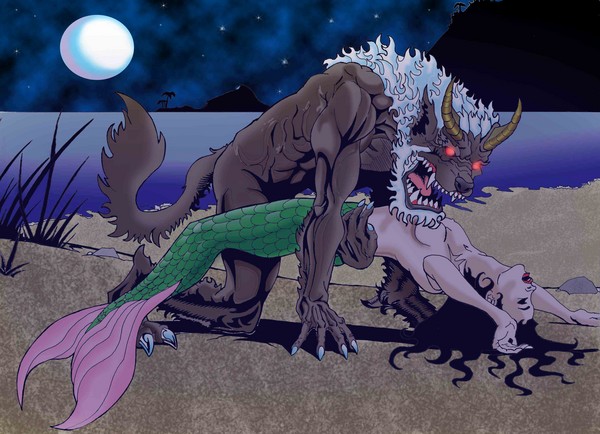 Wolfman vs Mermaid