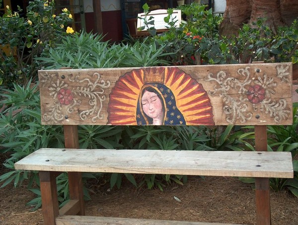 Virgin De La Guadalupe Bench