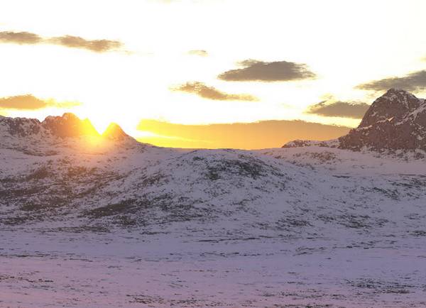 Sunrise In The Mountains